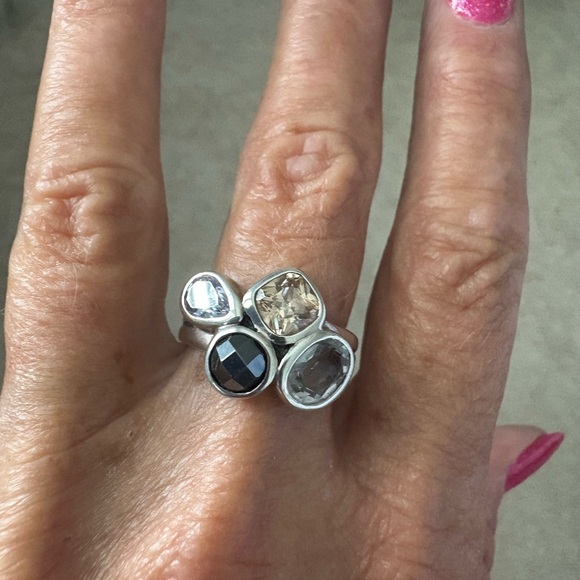 Silpada Jewelry - Silpada .925 Sterling Silver Wine Flight Ring with Mixed Stones
